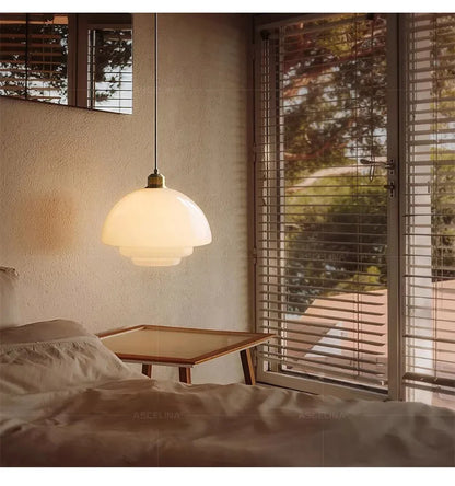 Nordic Glass Pendant Lamp Art Decorative Dinning Room Light Kitchen Island Bedrroms Bedside LED E27 Modern Light Fixtures Lustre