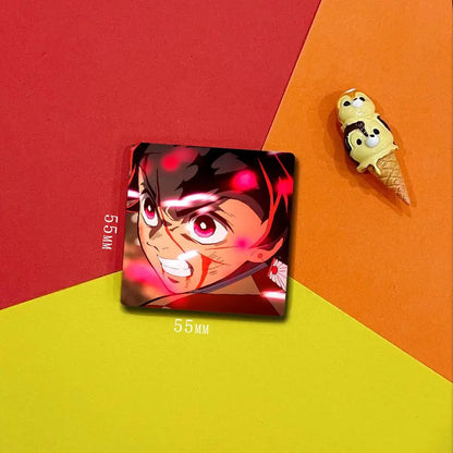 Demon Slayer K-Kimetsu No Y-Yaiba Fridge Magnets Fridge Magnets Memo Pads (For Refrigerator/Whiteboard/Home Multi-Purpose Use)