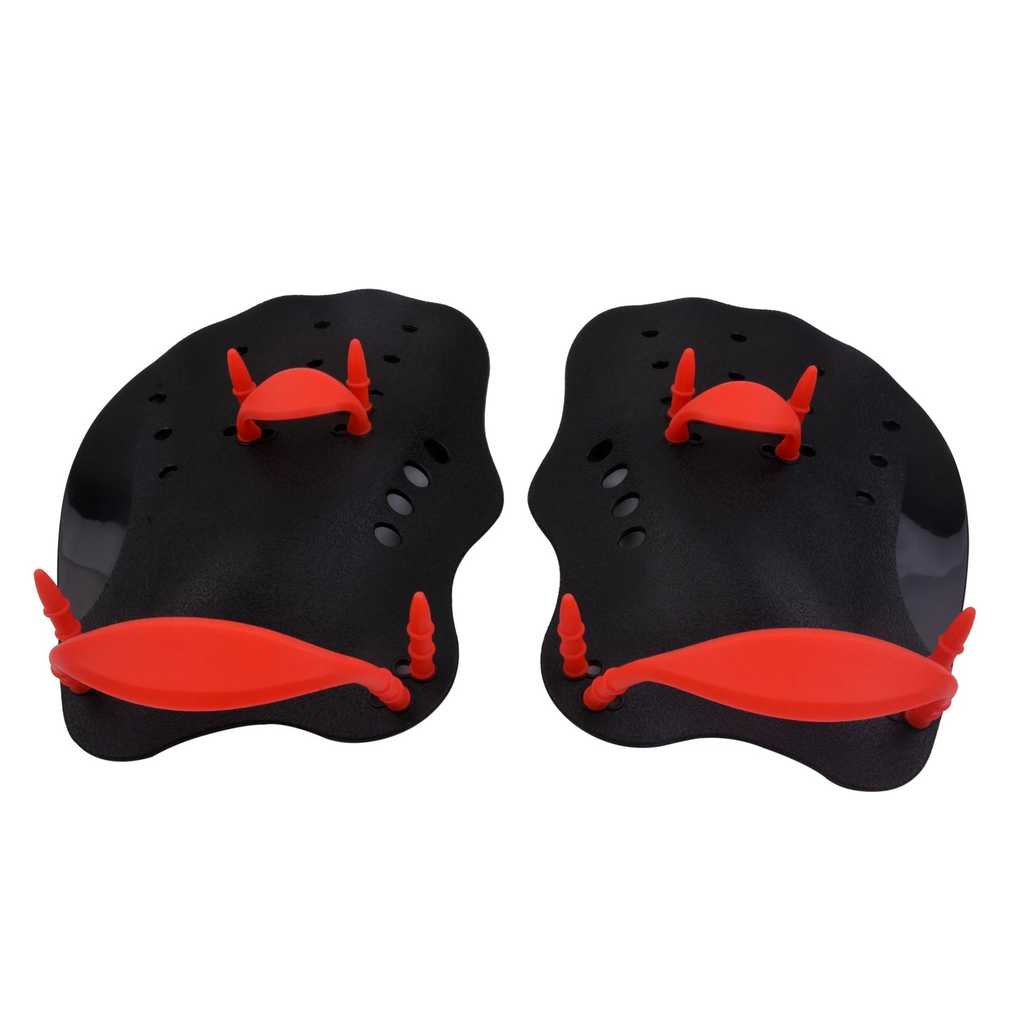 Black swimming fins Paddling palm Children adult freestyle paddling training fins Professional swimming equipment palm