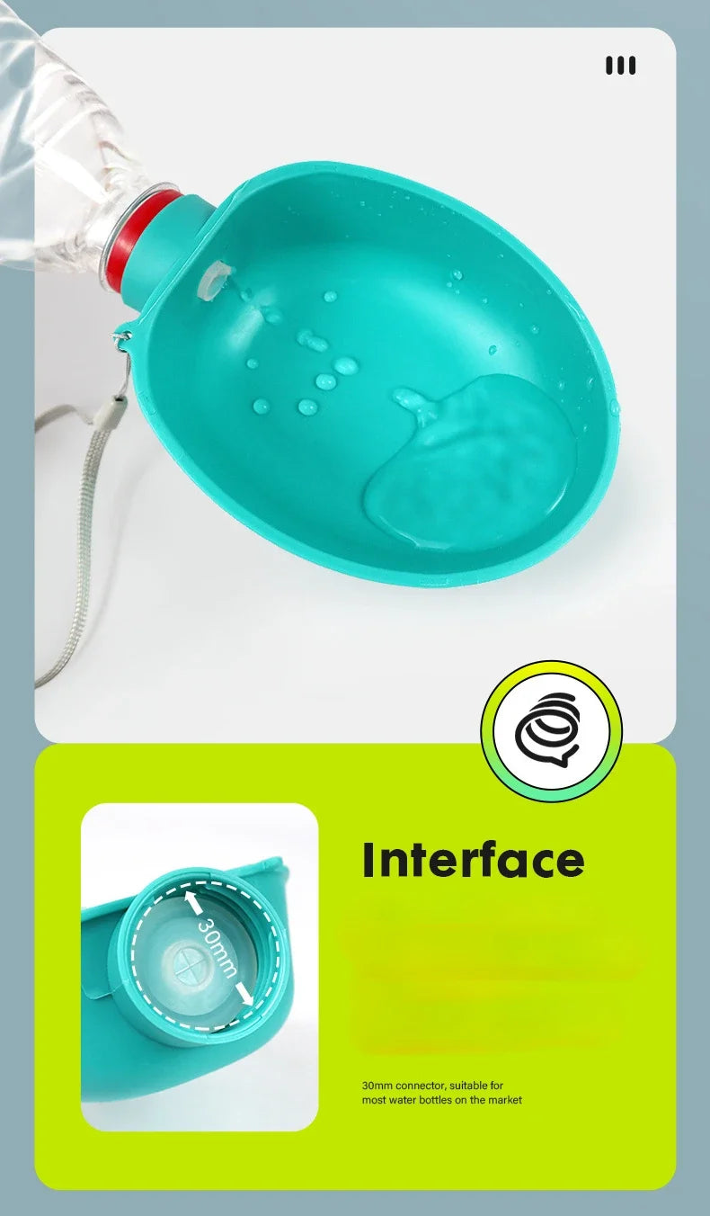Dog Drink Water Portable Travel Pet Drinker Leak Proof Dog Bowl Food Cat Fountain Outdoor Walking Drinking Bottle Dogs Feeder