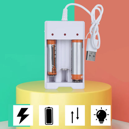 New high-speed USB 3/4 slot fast rechargeable battery charger short circuit protection AAA and AA rechargeable battery station