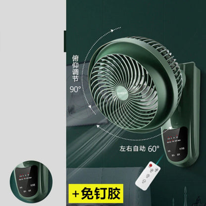 Air circulating wall fan Wall mounted household wall mounted electric fan Kitchen Toilet Non perforated wall electric fan Remote