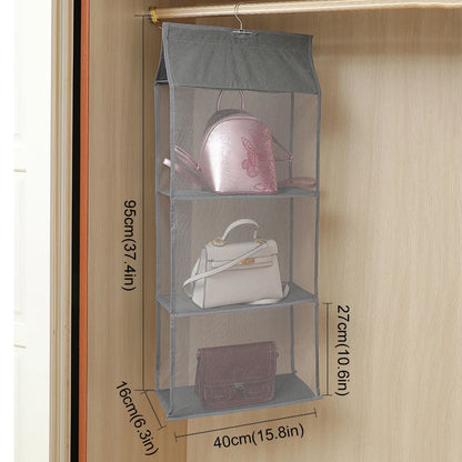 handbag storage hanging bag Organizer Wardrobe Closet Storage Transparent Three-dimensional Home Organization hanging bag