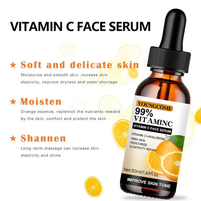 Vitamin C Facial Essence Contains Hyaluronic Acid Vitamin C Dark Spot Remover Moisturizing Repair Anti-aging Essence Facial Skin