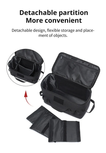 Camping Storage Bag Portable Folding Large Capacity Ground Nail Tool Bag Gas Canister Hiking Picnic Cookware Utensils Kit Bag