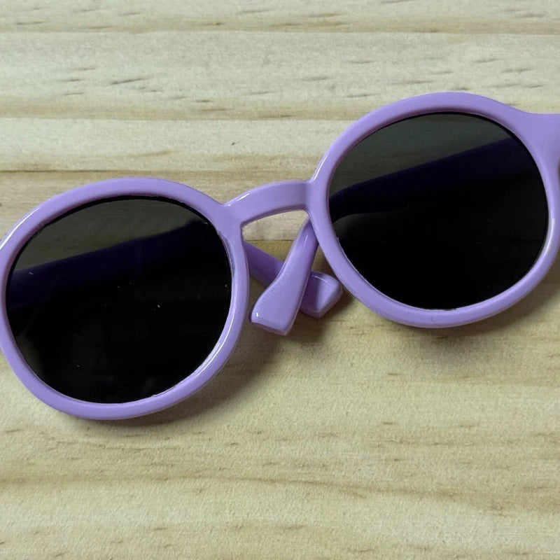 LABUBU 17cm Doll 6.5cm Transparent Glasses Stylish Sunglasses for 1/8 -1/4 BJD Doll Accessories