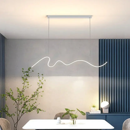 Dining Room Lamp Chandelier Light Luxury Lamps Modern Minimalist Dining Room Dining Table Bar Nordic Minimalist Strip 2025 New