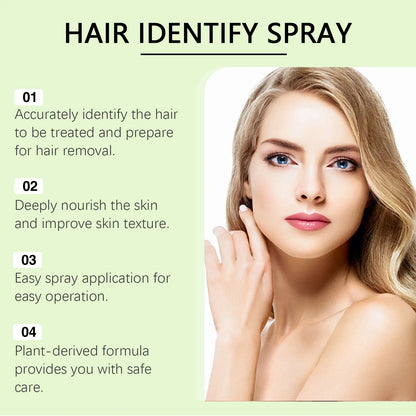 Hair Growth Inhibitor Face Hair Identifier Spray Shaving Dermaplaning Non-irritating Slow Regrowth Permanent Hair Removal Spray