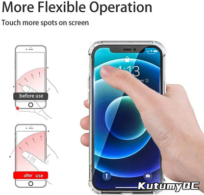 Transparent  Cell Phone Ring Holder Stand 360° Degree Rotation Clear Finger Grip Kickstand Compatible iPhones or Phone Case