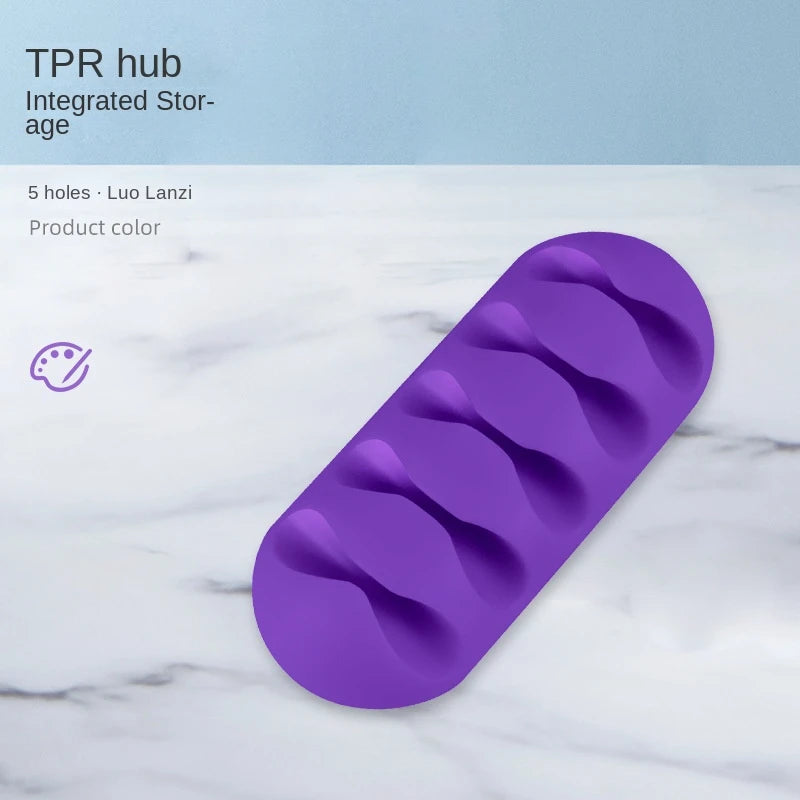 Cable Clips Cord Organizers Holder Adhesive Silicone Desk Winder Cable Holder Desktop Wire Wrapped Office Accessories gift
