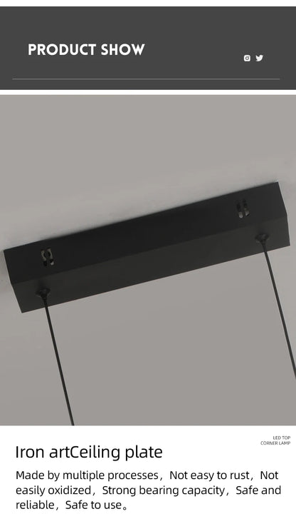 Modern Chandeliers Aluminum Dining Room LED Pendant Lamps Home Décor Bedroom Study Living RoomLighting Fixtures