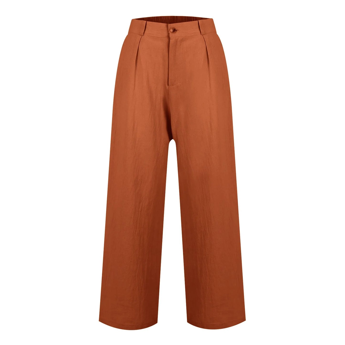 Womens Casual Wide Leg Pants High Waisted Button Down Straight Long Trousers Palazzo Pants Elegant Woman Flared Pants Youthful