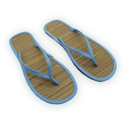 Women Flat Flip-flops Slippers Comfortable Non-slip Sandals Bamboo Rattan Flip Flop Home Bathroom Fashion Slippers Zapatos 2022