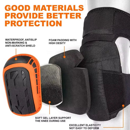 Professional Heavy Duty EVA Foam Padding Knee Pads with Comfortable Gel Cushion and Adjustable Straps for Working, Gardning