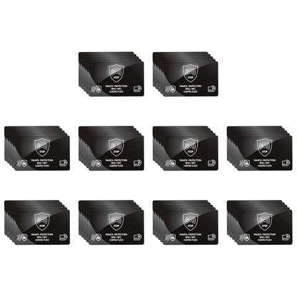 100/5Pcs RFID Blocking Reader Card Lock Protects Wallet IC NFC Anti Shield Token RFID Bank Card Holder Case Protection Blocker