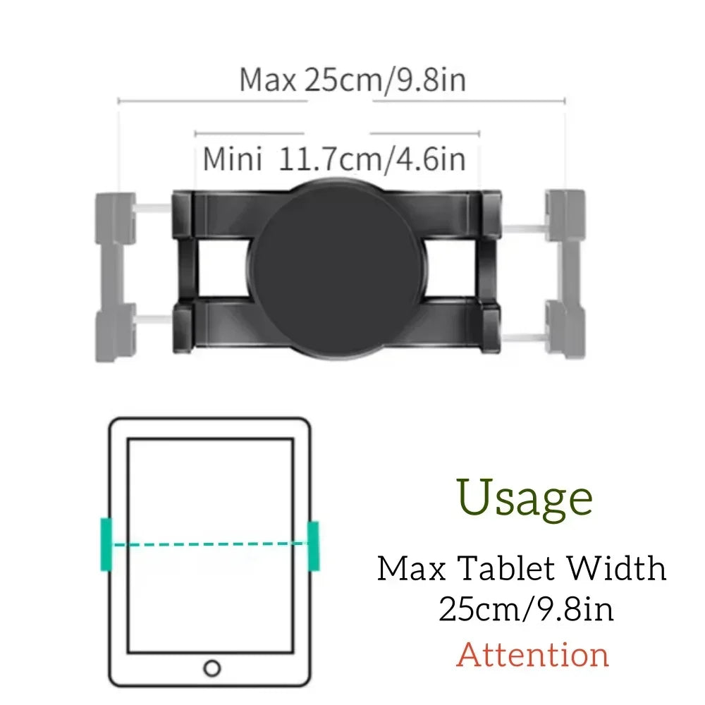 Tablet Mount Universal 7.0 To 11 inch Tablet Bracket ,9.0 To 14.5 inch Tablet Mount，Mobile Phone Clamp Mount