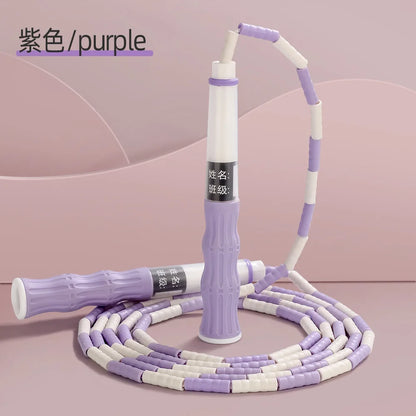 Bamboo Jump Rope for Elementary School Students Kindergarten Children Adjustable Race Racing Outdoor Sports Rope