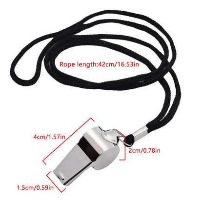 Stainless Steel Sports Whistles Sturdy and Food-grade Material Wide Applications Whistles Suitable for Coaches Polices Officials