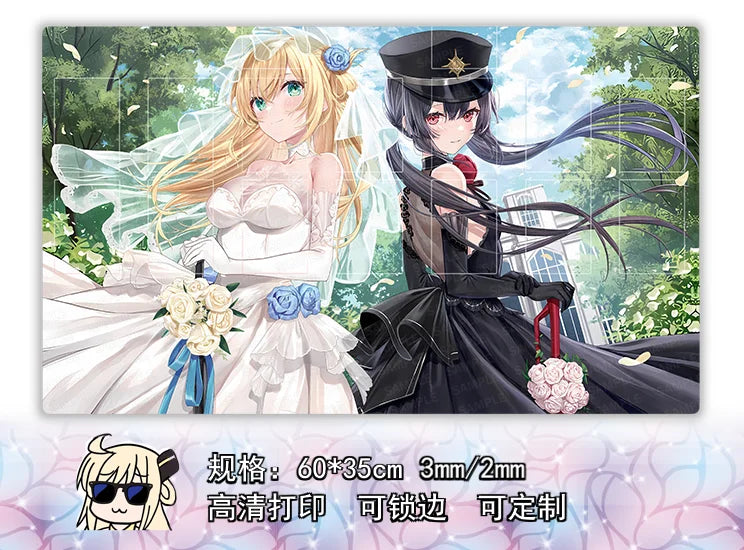 Yu-Gi-Oh! Play Mat Anime Yugioh Double Board Game Duel Plate Rubber Board Table Games Card Mat Mouse Pad Trading Card Game Mat