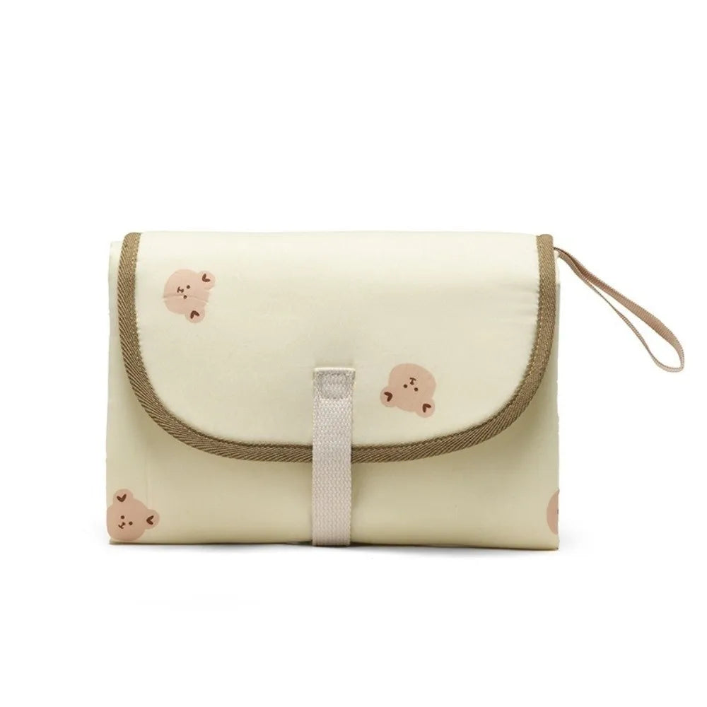 Foldable Diaper Changing Pad Bear Waterproof Baby Infant Diaper Urine Mat Detachable Easy To Clean Bedding Changing Cover Pad