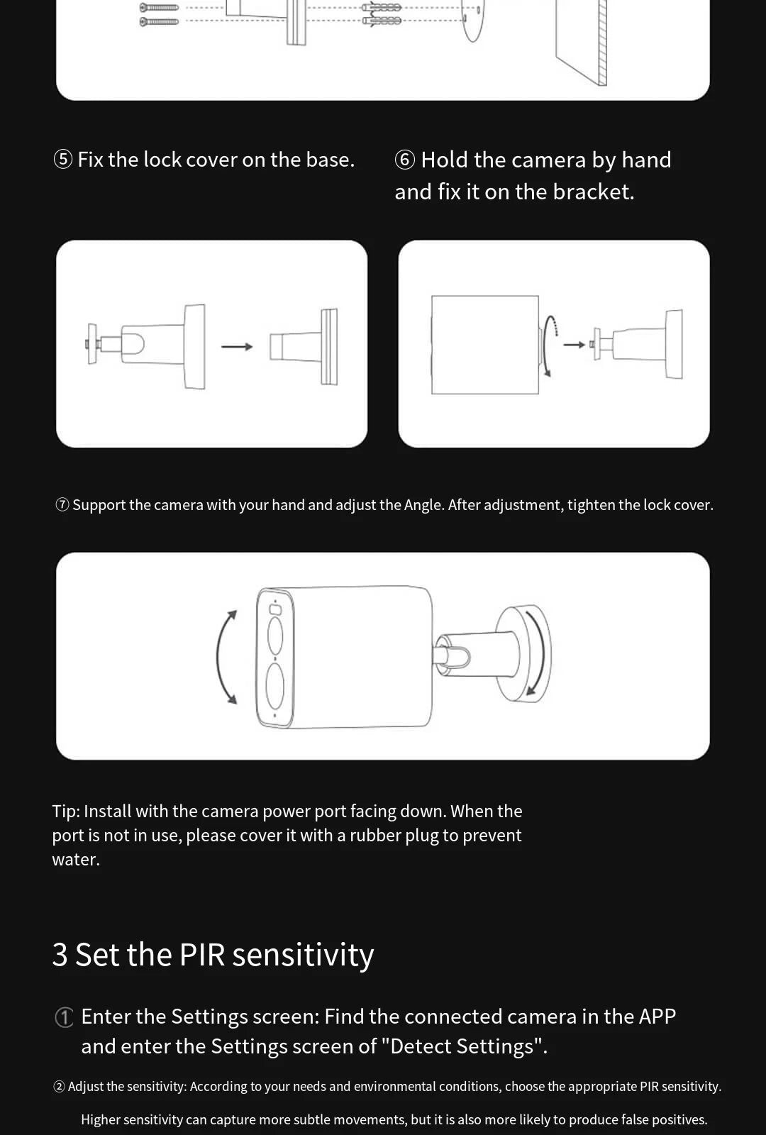 Xiaomi Mijia APP IP67 Waterproof 10000mah Battery Smart Outdoor IP Camera 2.5k HD  Wireless Security Infrared Night Vision Cam