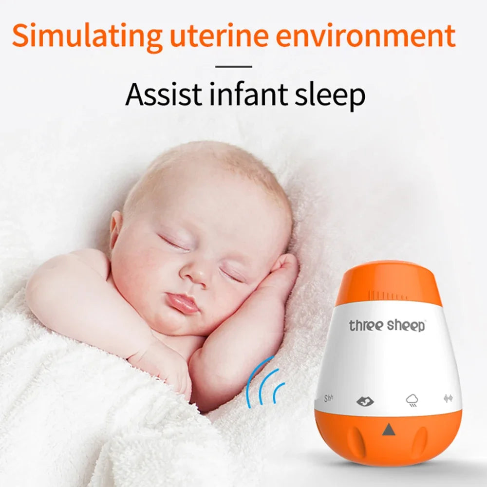 Baby White Noise Machine Smart Music Voice Sensor Infants Bad Sleep Helper Therapy Sound Monitor Generator for Babies Relax Toy