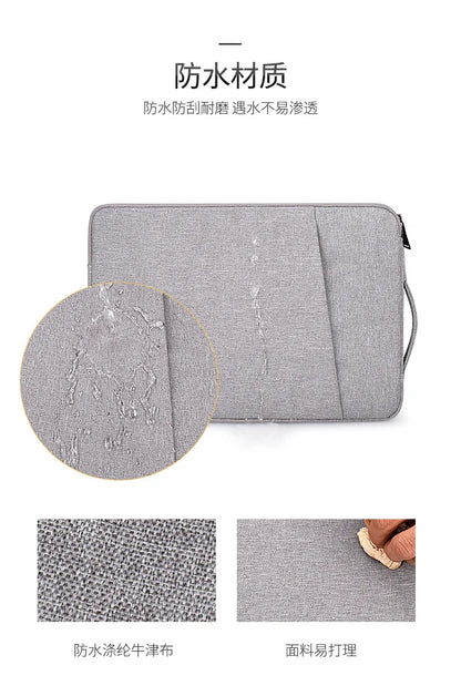 Laptop Bag Sleeve Notebook Case For 13.3 14 15 15.6 inch HP Acer Xiami ASUS Lenovo Macbook Air Pro 13 16 Waterproof Laptop Cover
