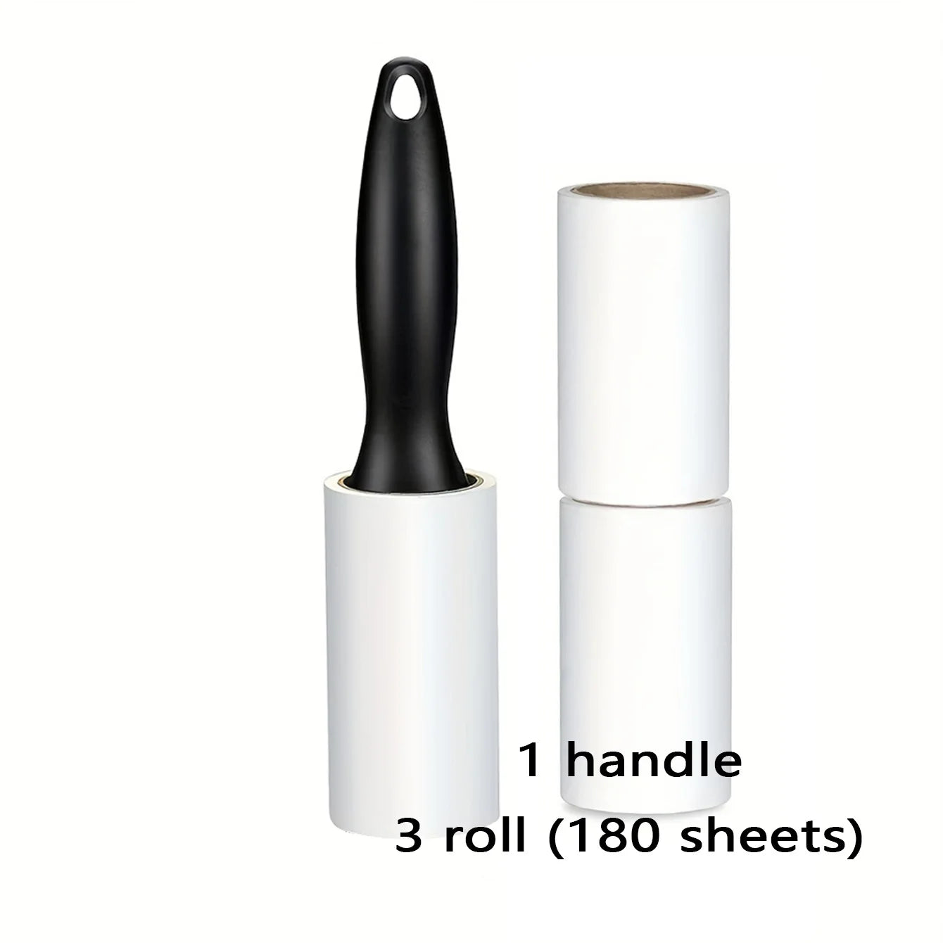 Pet Hair Lint Remover Roller Kit Extra Sticky Disposable Refills for Dog Owners, Efficient Carpet Pile and Clothes Fluff Remover