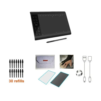 10*6 Inch Portable Digital Tablet Connect Mobile Phone Digital Pressure Drawing Tablet Interactive Graphic Tablet For Drawing