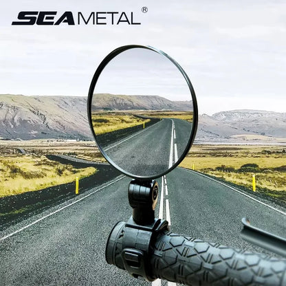 Motorcycles Rearview Mirror Side Mirror For Safety View Turning Left Right Mirror Adjustable Mini Autocycle Rear View