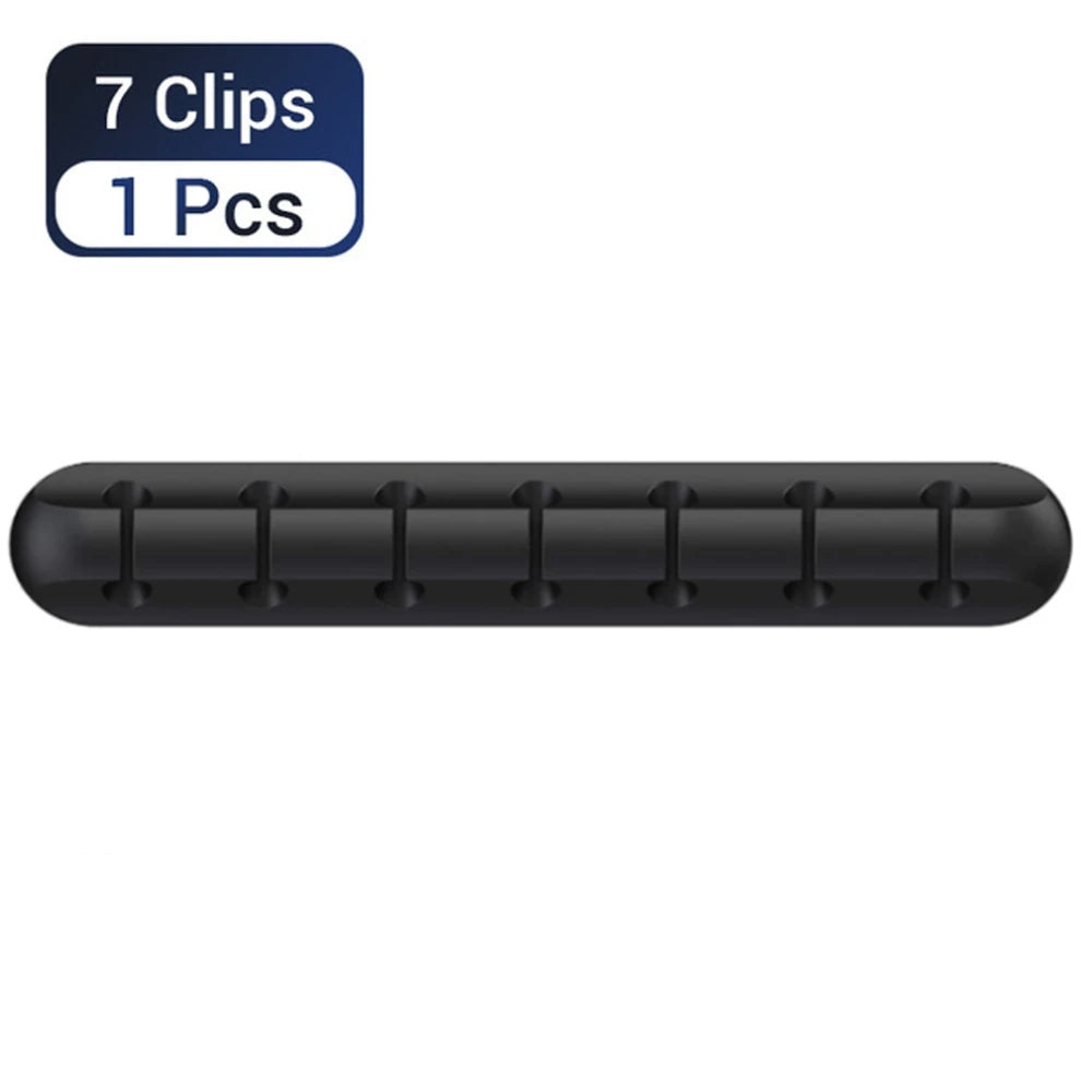 LccKaa Cable Holder Clips Cable Management Cord Organizer Clips Silicone for USB Charging Cable Mouse Cable Wire PC Office Home