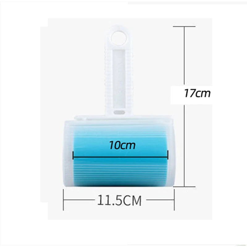 Cloth Sticking Roller Reusable Silicone Dust Removal Drum for Cleaning Hair and Debris on Clothes Carpets Sofas and Beds