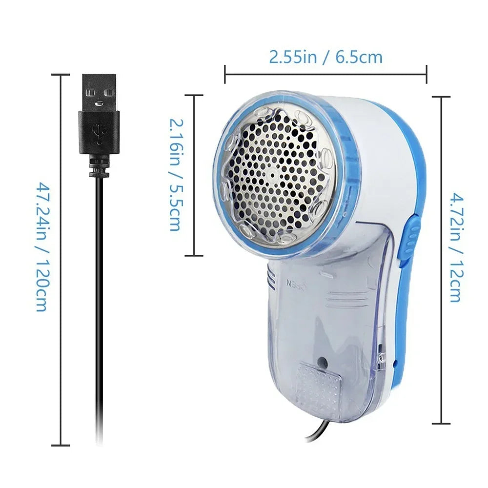 Electric Fabric Shaver Lint Remover USB Powered Cordless Sweater Cleaner for Clothes Sofa Home 1PC