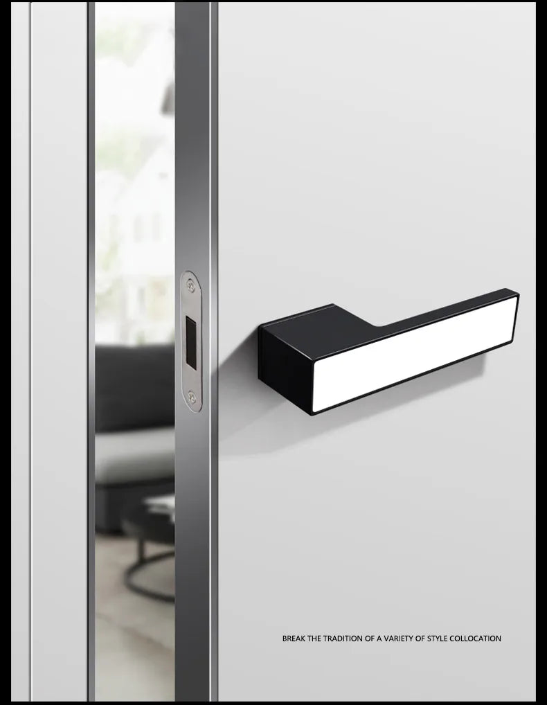 TOPKNORR Room Door Lock Indoor Magnetic Mute Ecological Door Lock Wooden Door Bedroom Toilet Household Door Lock Door Handle