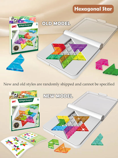 Puzzle Toys. Logical Thinking Training Fun Tabletop Games Multiple Shapes Colors, Advanced Level Gifts for Boys and Girls