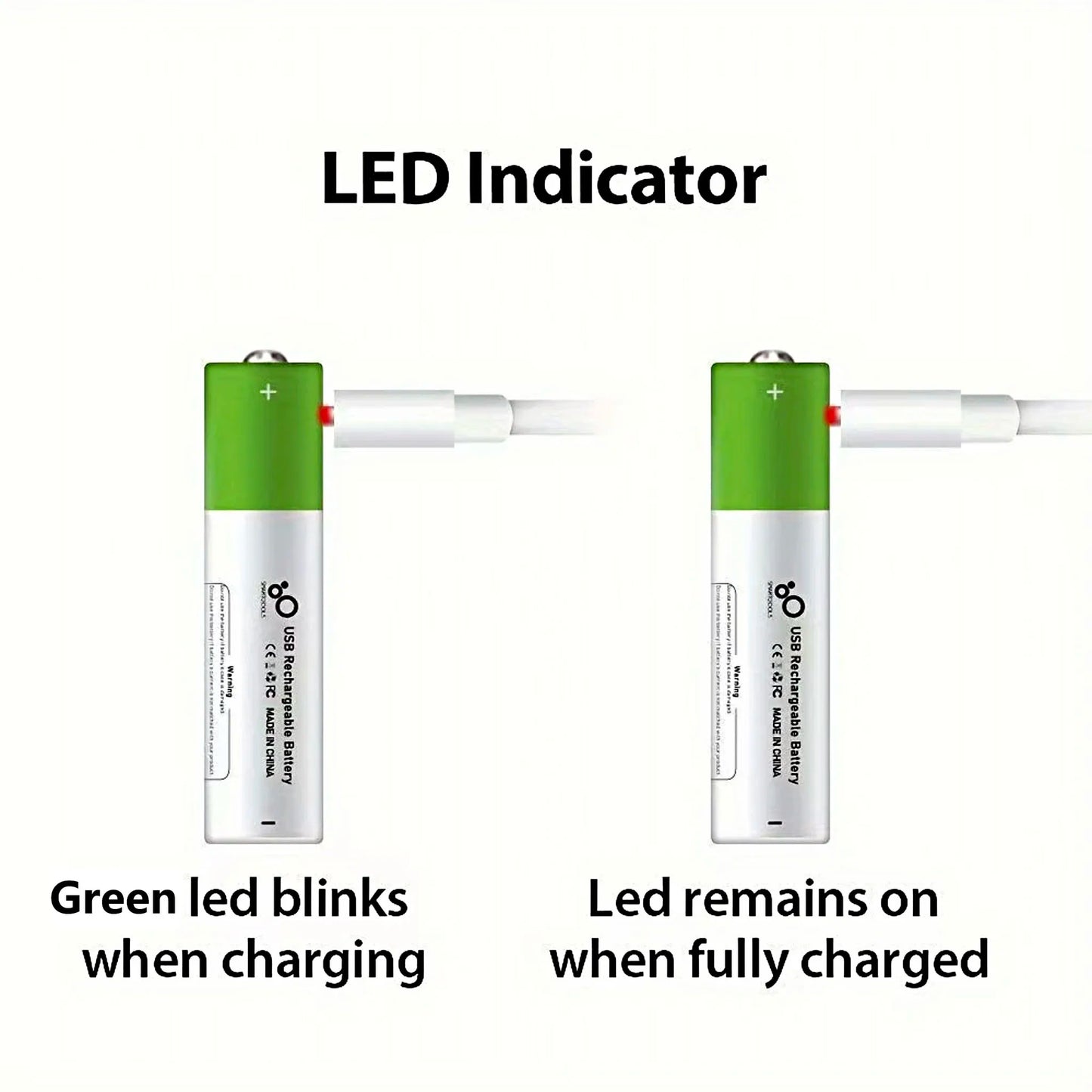Aaa Rechargeable Battery High Capacity 1.5 V Suitable for Remote Control/Toys/Mouse, Fast C Fast Charging, 1.5 V, Remote Control, Mouse, Electric Toy Battery + C Cable, Recyclable 2000 Times + Extra Long Battery