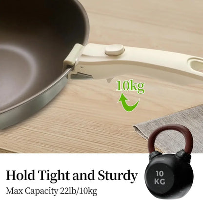 Removable Pot Handle Detachable Cookware Universal Accessories Anti-scald Pot Handle Suitable for All Cookware Kitchen Utensils