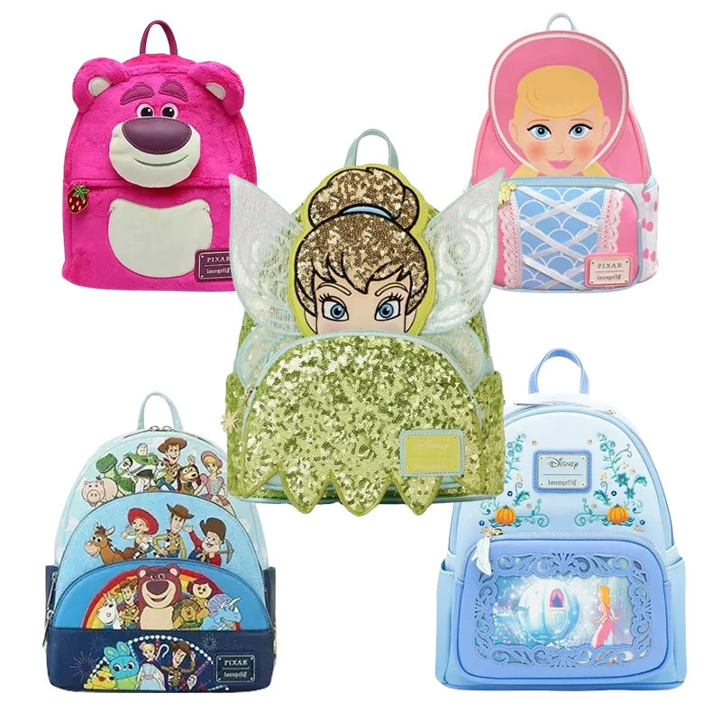 Loungefly Disney Cute Cartoon Backpack Fashion Mini Small Backpack Student Backpack Children'S Backpack Casual Bag Student Gift