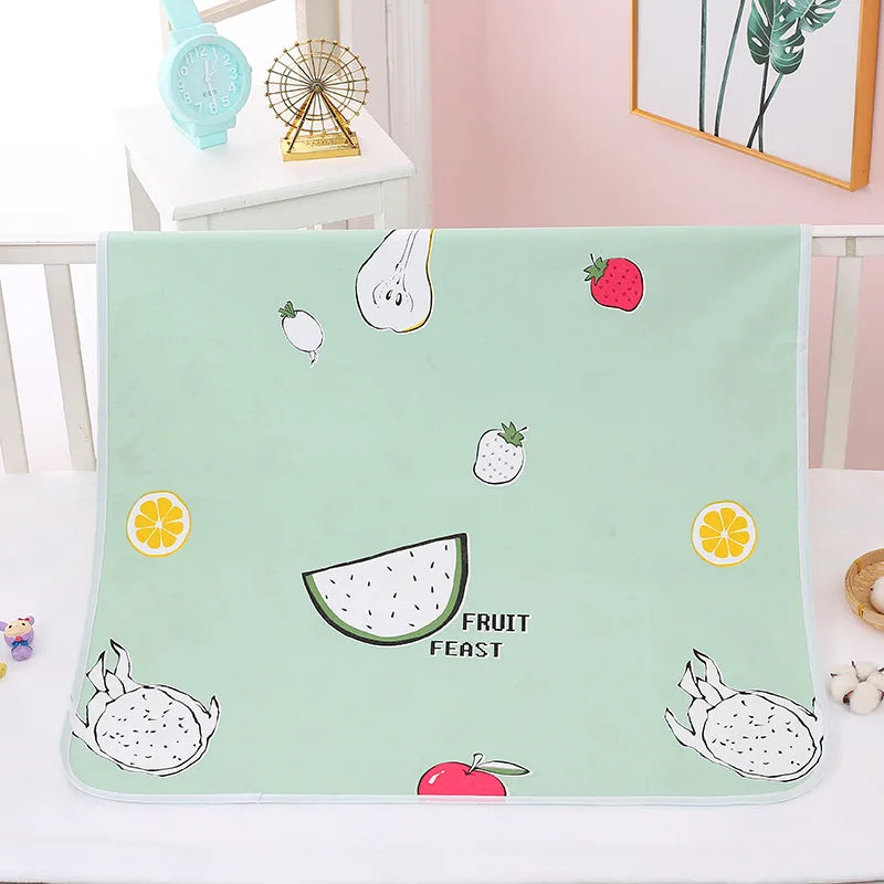 Newborn Cartoon Urine Pad Portable Cute Double Sided Bed Mat Waterproof Washable Diaper Changing Pad Children Diaper Products