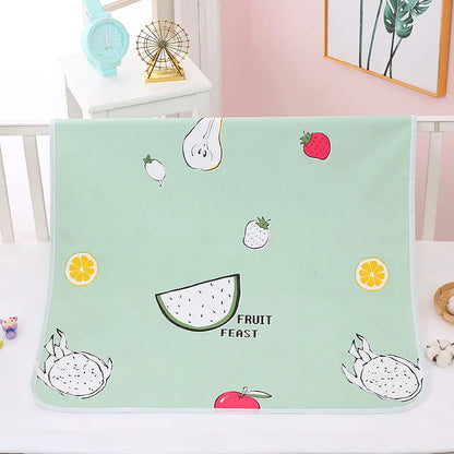 Newborn Cartoon Urine Pad Portable Cute Double Sided Bed Mat Waterproof Washable Diaper Changing Pad Children Diaper Products