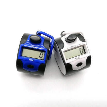 Electronic 5 Digit Number Counters Plastic Shell Hand Finger Display Manual Counting Tally Clicker Timer Soccer Golf Counter