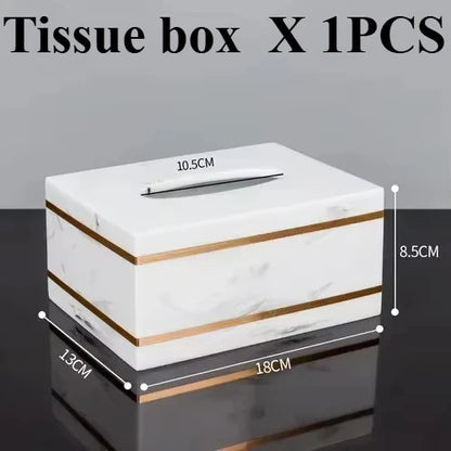 1pcs Resin Light Luxury Bathroom Wash Tray Hotel Bathroom Bathroom Wash Table Toothbrush Shelf Decoration  Toilet Accessories