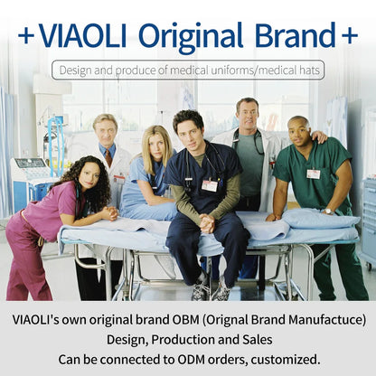 Scrubs Uniforms Sets Medical Nursing Hospital Working Clothes Solid Color Surgical Gowns Breathable Scrub Top Joggers Pants Suit