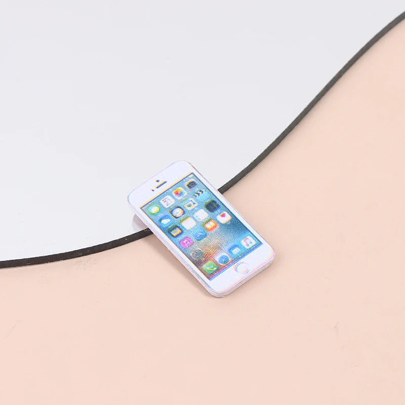 1:12 Scale Miniature Dollhouse Mobile Phone Model for Doll House Decoration
