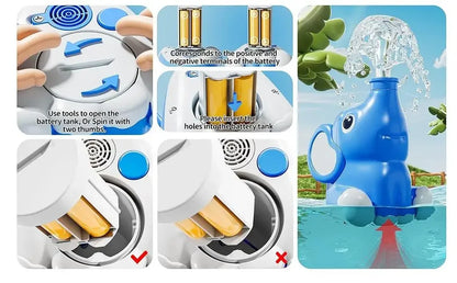 2025 new Baby Bath Shower Head Toys for Kids Ages 2-4 Bath Toys for Infants with Elephant Water Pump for Kids 3-5 Kids Bath Toys