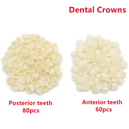 Dental Crowns Oral Teeth Whitening Anterior Molar Crown Resin Porcelain Temporary Teeth crown Dental Lab Dentist Tools
