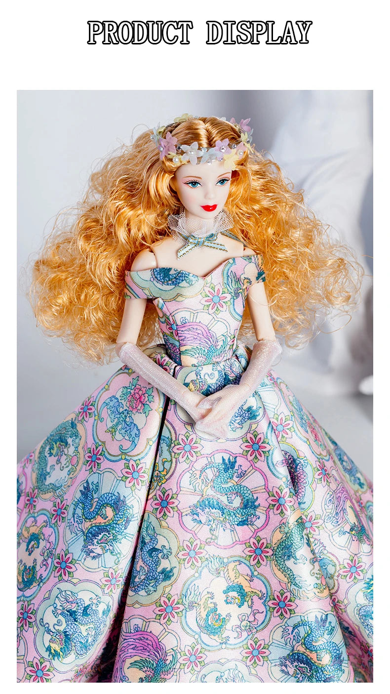 European Fashion Chinese Style Elements Accessories Set 32cm Supermodel Doll Clothes Suit Princess Dress DIY Toy Collector Gifts