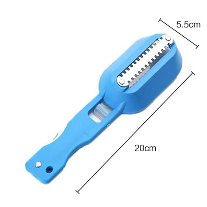 Fish Scale Remover Brush Fishing Scaler Tool Kitchen Cleaning Accessory Fish Skin Scraper Planner Knife for Easy Cooking