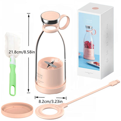Portable Blender,Fashion Portable Blender for Shakes and Smoothies 11.8 Oz,Magnetic USB Fast Charging Mini Fresh Juice Mixer
