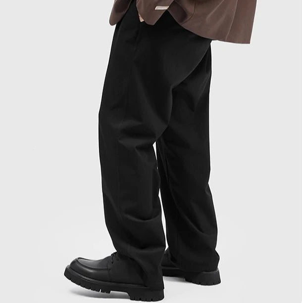 Men's Leather Shoes Black Round Toe Thick Sole Platform Male Casual Brogue Shoe Footwear Offer Designer Classic Original Retro